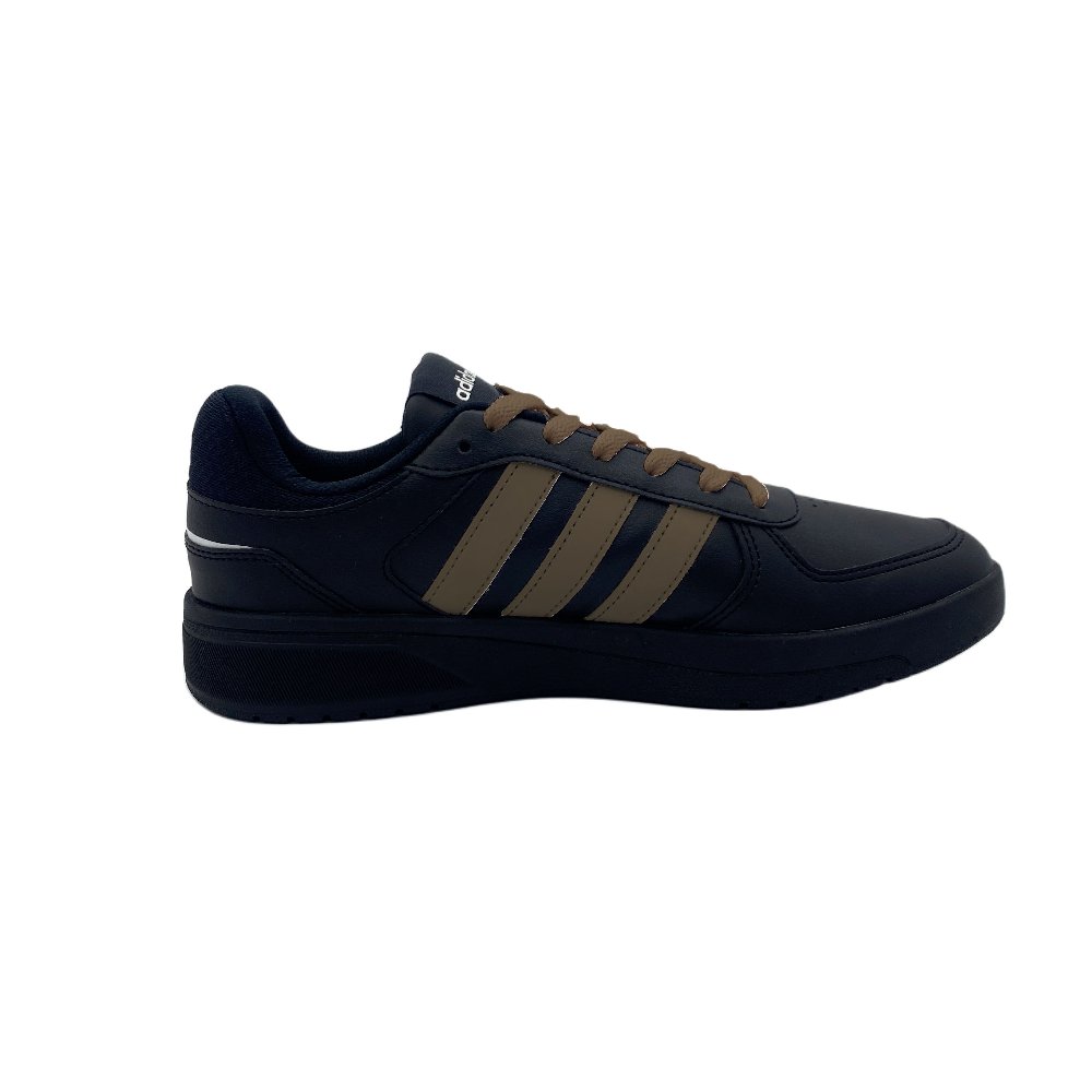 Adidas Neo Courtbeat Wear-Resistant Low-Top Skateboard Shoes Unisex Black Brown