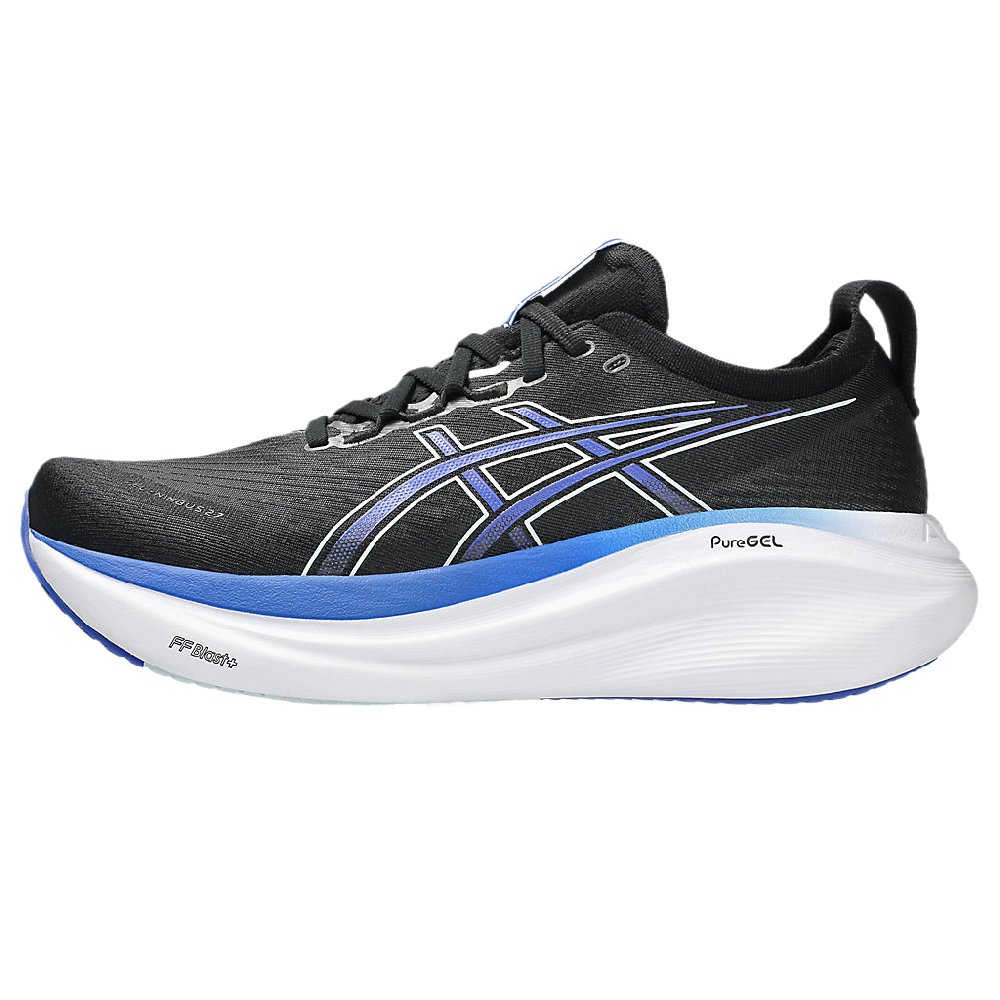 Asics GEL NIMBUS 27 Abrasion Resistant Low Top Running Shoes Men's Black