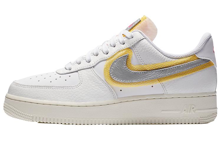 Nike Air Force 1 Low '07 Lx White Metallic Silver Gold Women's