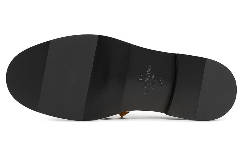 Valentino Garavani Stud Sign Leather Loafers