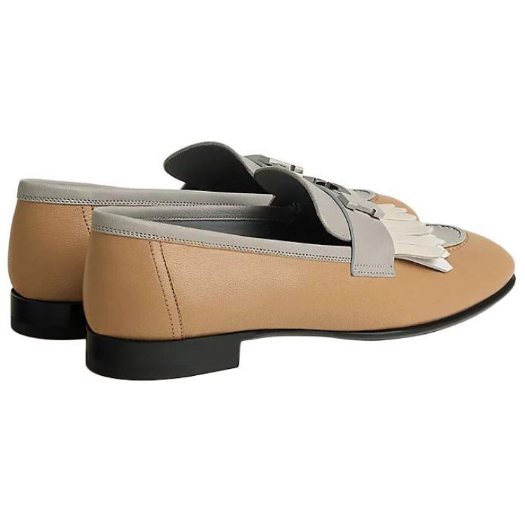 HERMES Royal Loafers Women's Brown