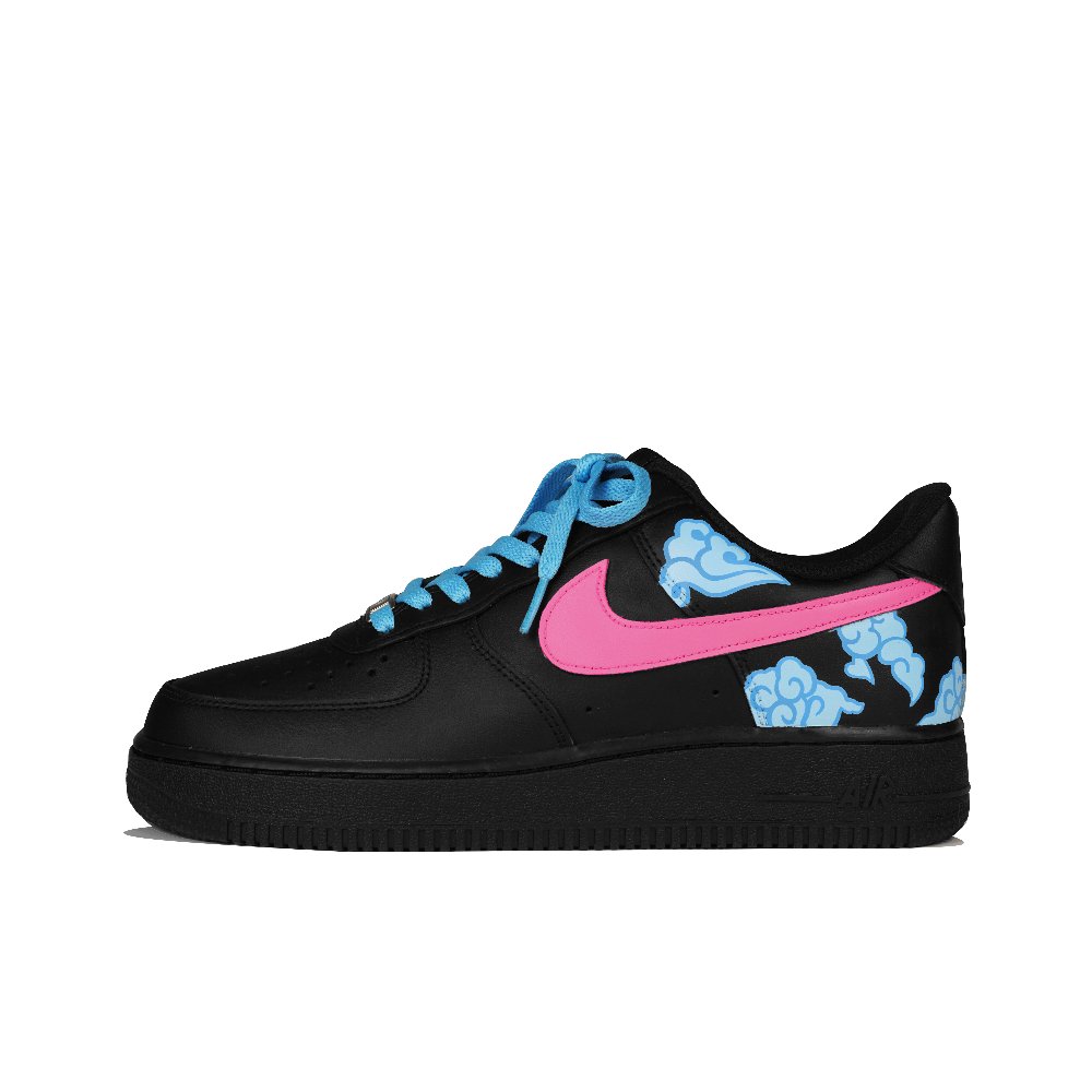 Nike Air Force 1 Low-Top Skateboard Shoes Unisex Blue Pink
