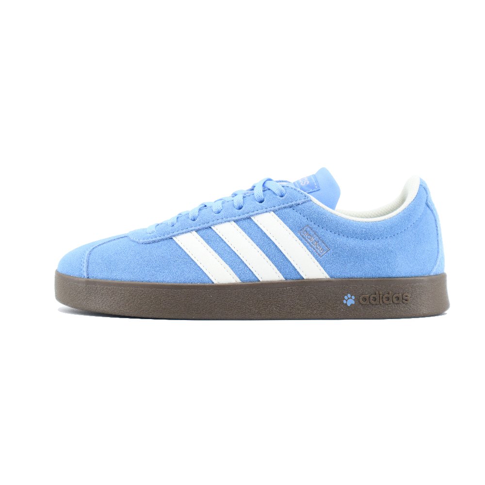 Adidas VL COURT 2.0 Cat Paw Anti Slip Wear Resistant Low Top Skateboard Shoes Unisex Blue White
