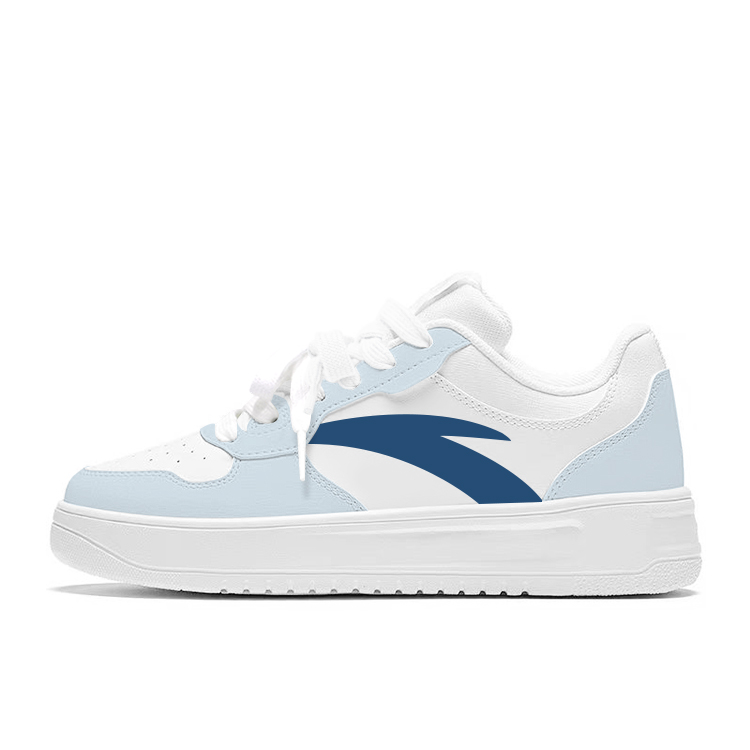 Anta Relaxed Anti Slip Wear Resistant Low Top Skateboard Shoes Unisex Blue