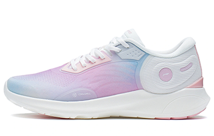 LiNing Qingyi LS Breathable Low-Top Sports Casual Shoes Women's White Pink Blue