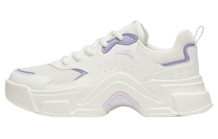 Anta Cushioned Slip-Resistant Low-Top Athletic Shoes Women's White Purple