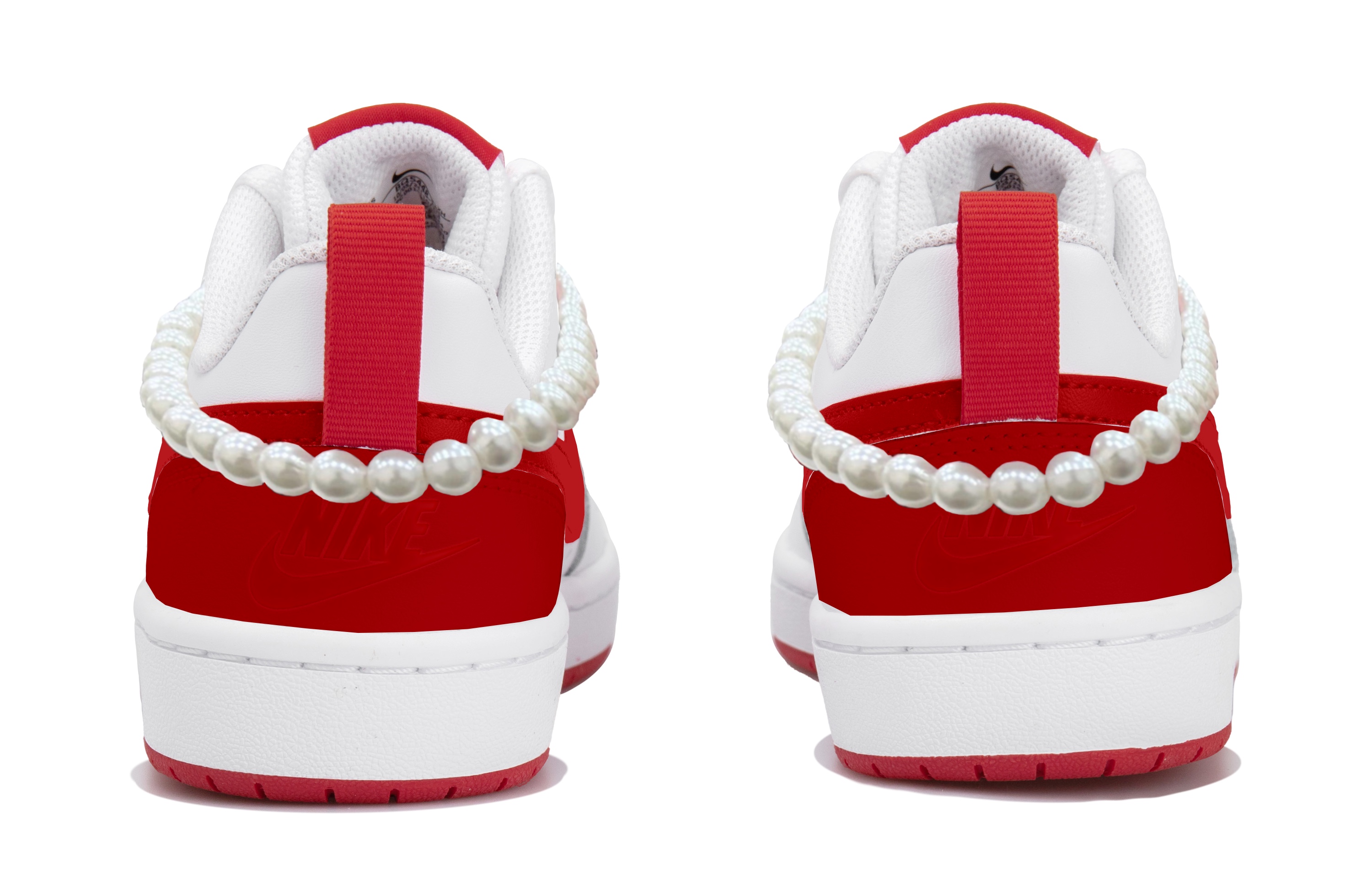 Nike Court Borough Low Top Skateboard Shoes Women's White Red купить в интернет-магазине Yoocart с быстрой доставкой по России.