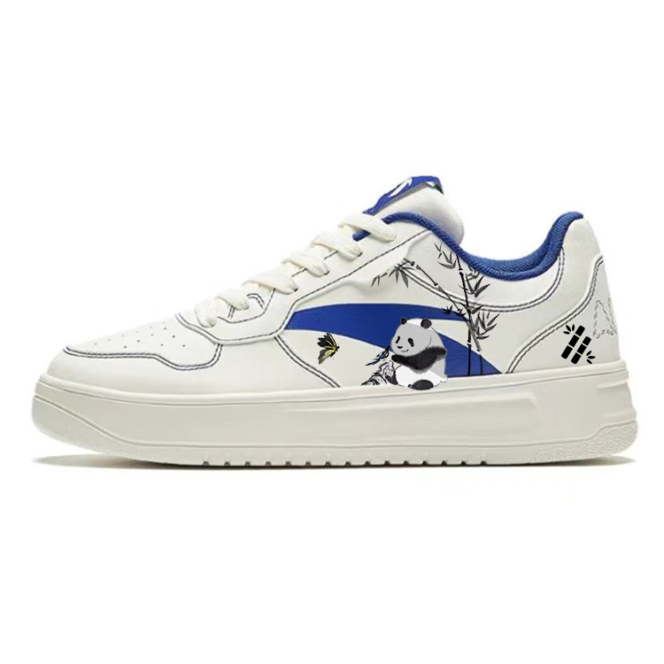 Anta Life Collection Anti-Slip Wear-Resistant Low-Top Skateboard Shoes Men's White Blue
