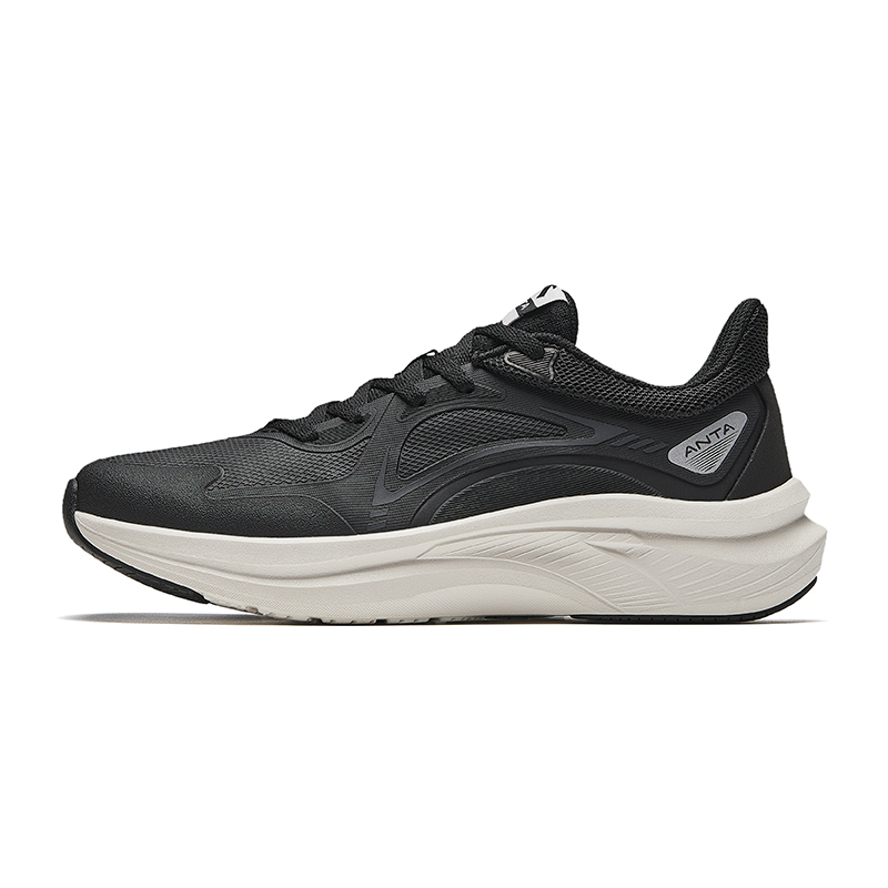 Anta Running Collection Anti Slip And Wear Resistant Breathable Low Top Casual Running Shoes Women's Black