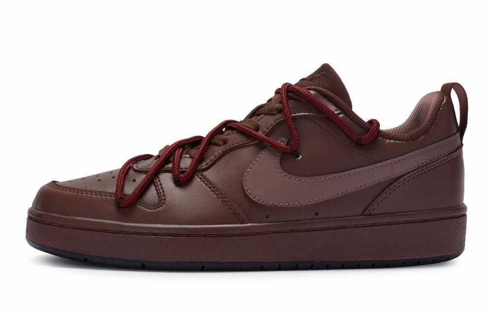 Nike Court Borough 811 Manufacturing Slip-Resistant Low-Top Skateboard Shoes GS Umber