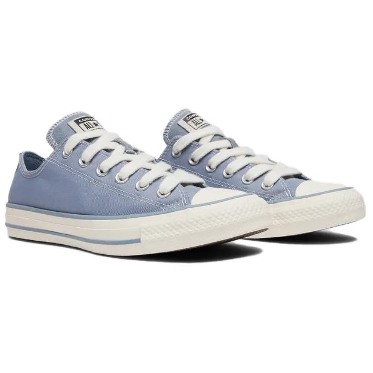 Converse All Star Anti-Slip Wear-Resistant Low-Top Skateboard Shoes Unisex Blue White
