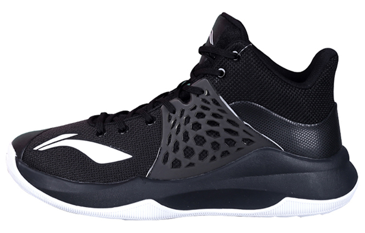LiNing SONIC 1 Mid-Top Basketball Shoes Men's Black Team Model