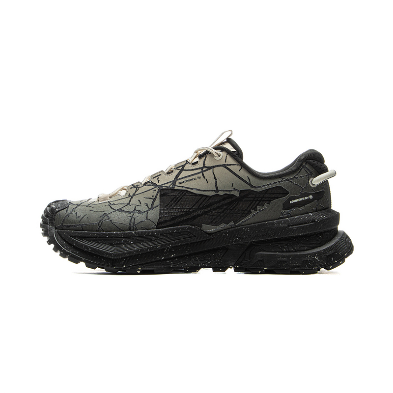 LiNing CF Su Xingchuan Anti-Slip And Wear-Resistant Support Grip Low-Top Trekking Shoes Unisex Gray Black