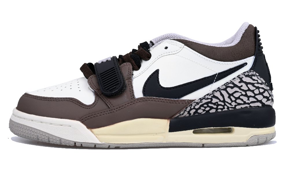 Jordan Legacy 312 Low Vlad Cushioning Anti-Slip And Wear-Resistant Low-Top Vintage Basketball Shoes Women's Black Brown