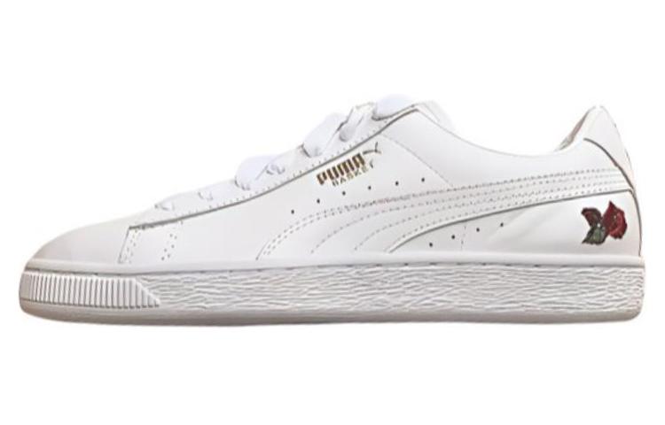PUMA Badge Vertere Wear resistant And Lightweight Low Top Skateboard Shoes Women's White