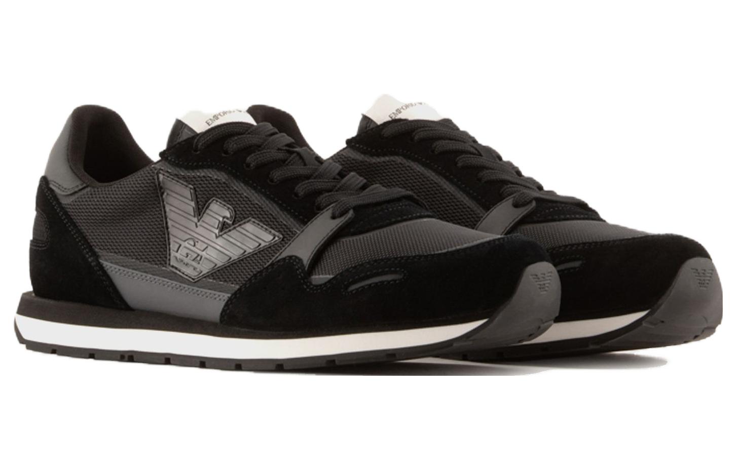 EMPORIO ARMANI Panelled Low-top Sneakers