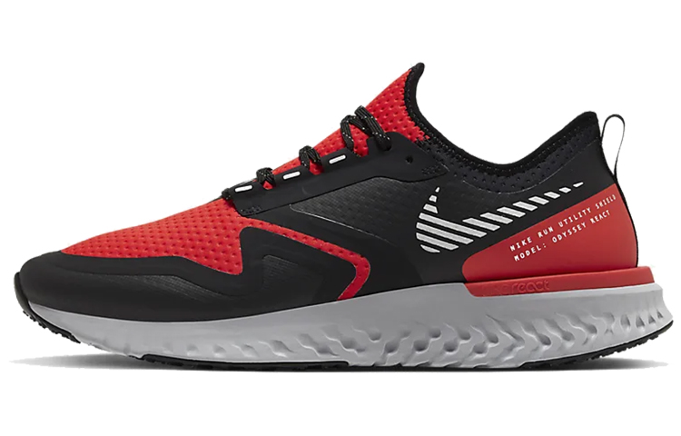 Nike Odyssey React 2 Shield Habenero Red Black