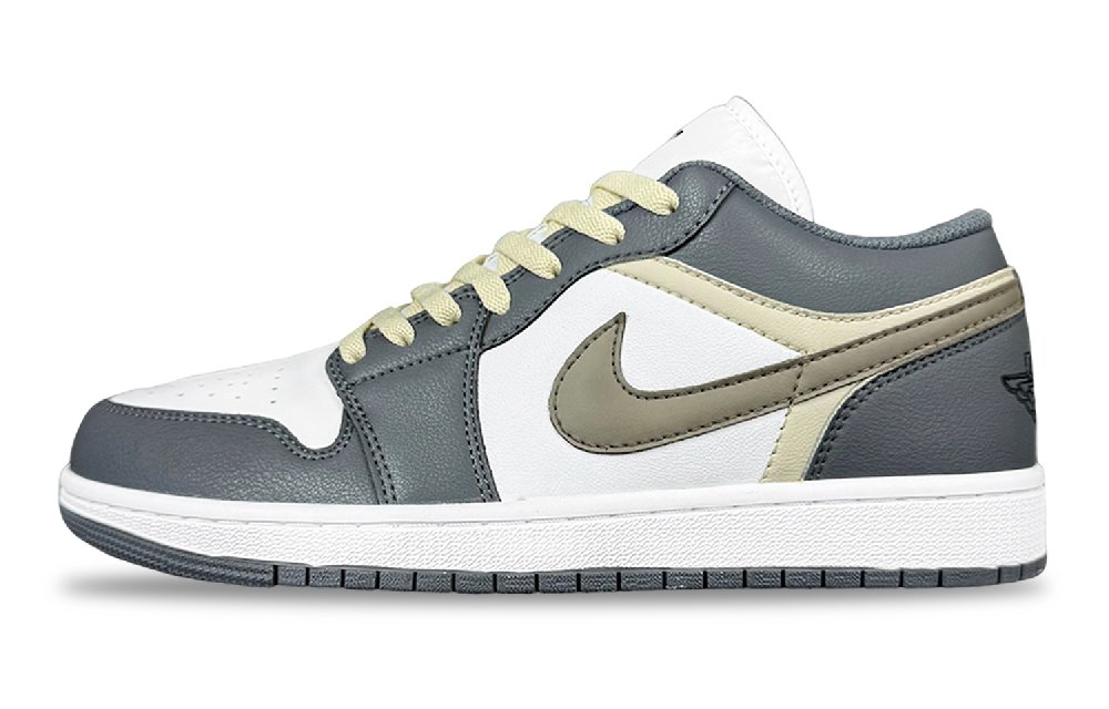 Jordan Air Jordan 1 Shadow Gray Shock Absorbers Low Top Vintage Basketball Shoes Unisex Slate Gray