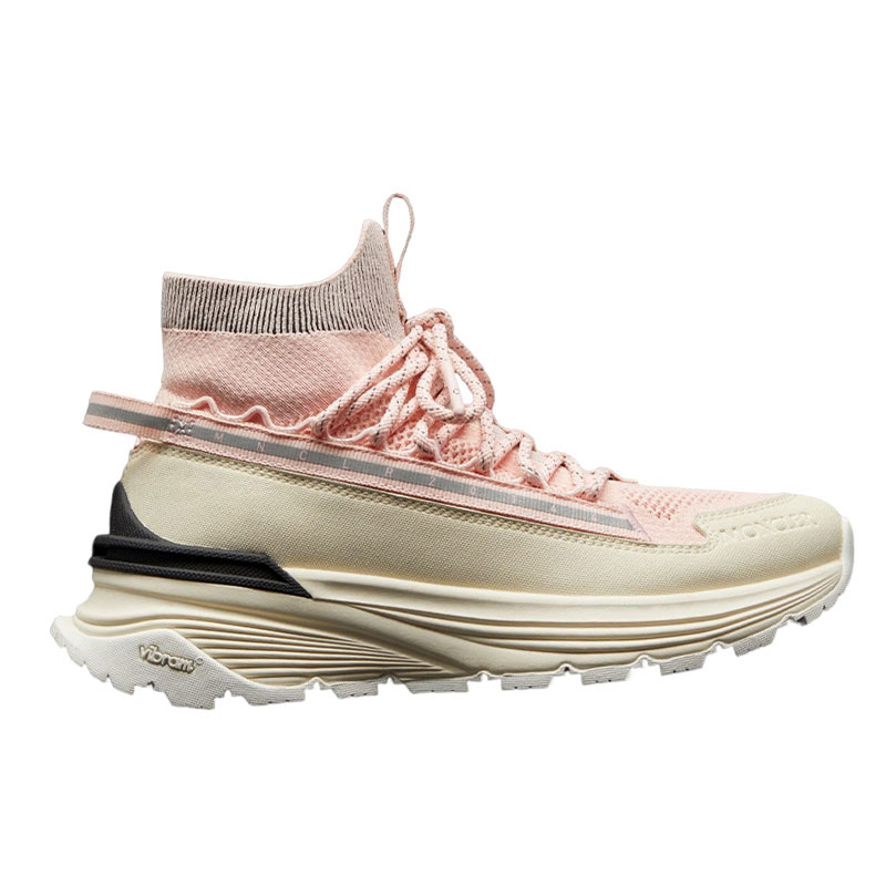 Moncler High top Casual Shoes Women's Beige Pink