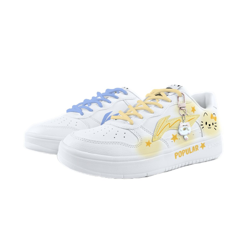 LINING Pontoon Boats Skateboard Shoes Unisex Low top White