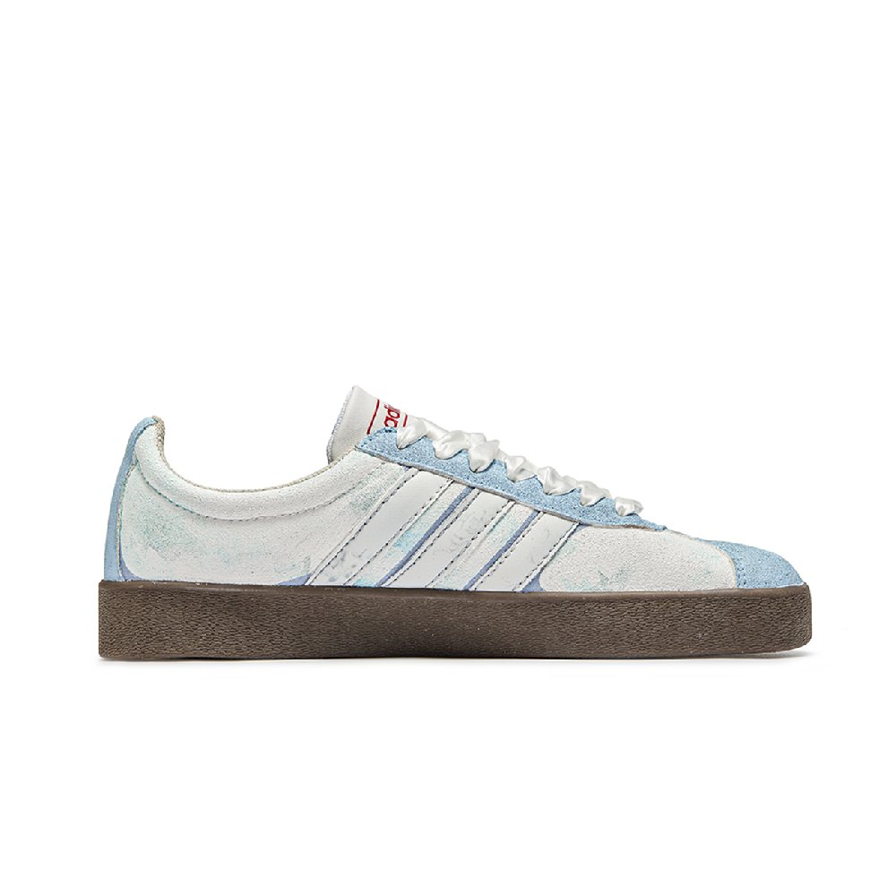 Adidas Neo VL Court 2.0 Lifestyle Wukong Blue Dream Slip Resistant Low Top Skateboard Shoes Unisex Blue Brown