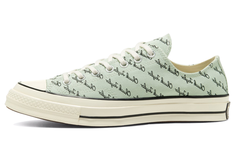 Chuck 70 Converse Low 'Scripted Signature Print Green Oxide'