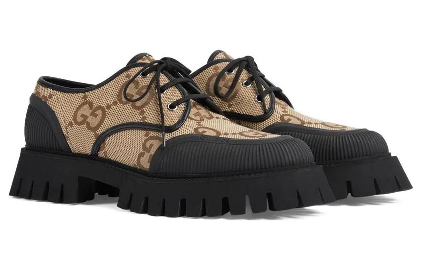 GUCCI Women's Maxi Gg Lace Up 'Beige Black' Women's купить в интернет-магазине Yoocart с быстрой доставкой по России.