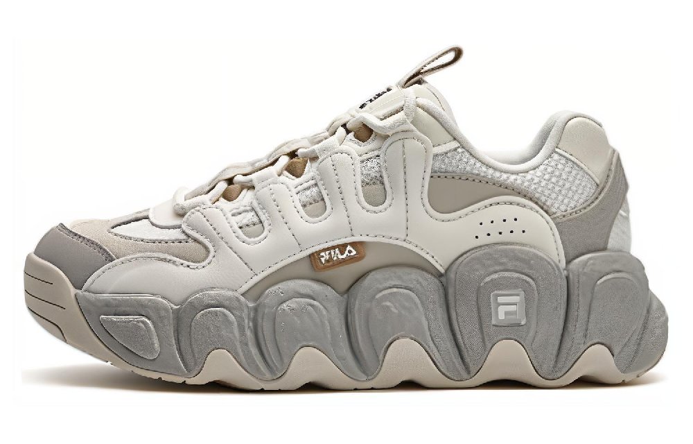 FILA Croissant Lightweight Low Top Chunky Sneakers Women's White Gray