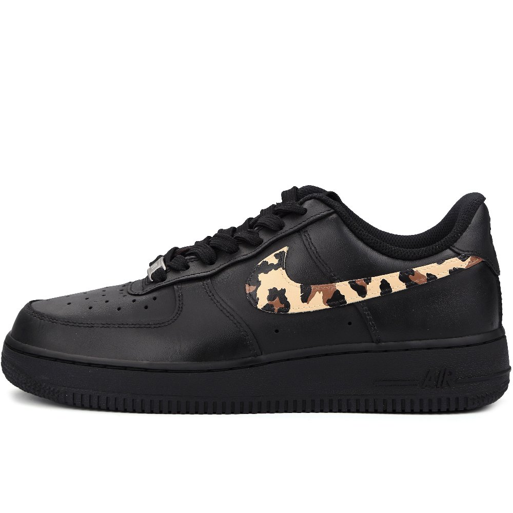 Nike Air Force 1 Anti-Slip Wear-Resistant Low-Top Skateboard Shoes Unisex Black