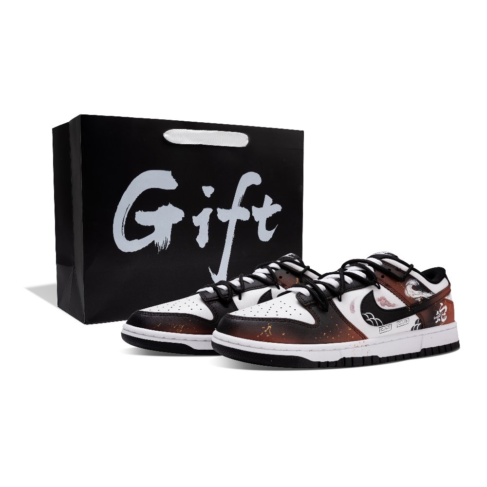 Nike Dunk Skateboard Shoes Unisex Low-Top Gold
