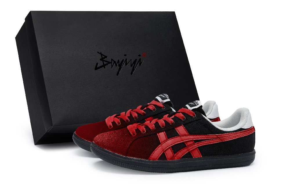 Onitsuka Tiger DD Trainer 811 Manufacturing River Sound Low-Top Skateboard Shoes Unisex Black Red