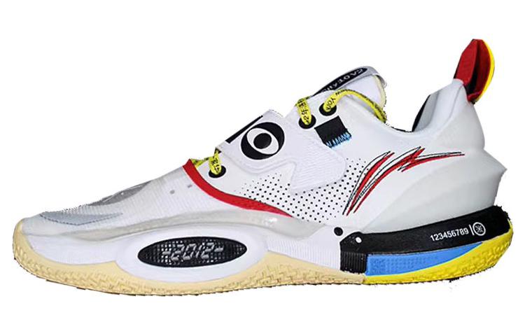 Solestage x LiNing All City 10 Wade Anti-Slip Wear-Resistant Low-Top Basketball Shoes Men's White Red Yellow
