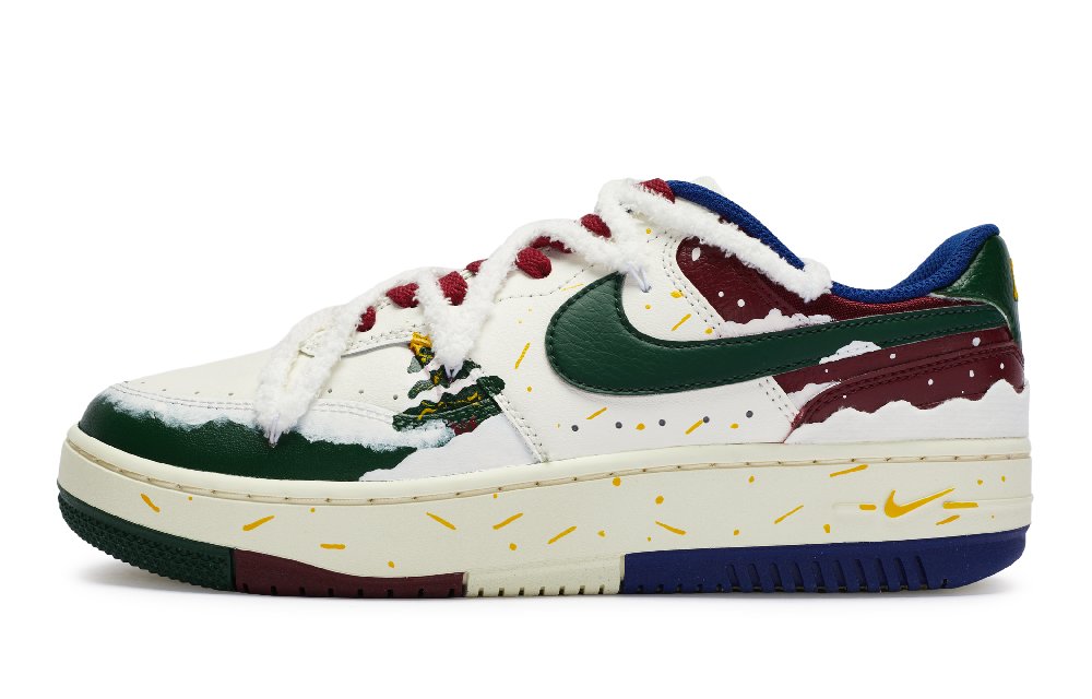 Nike Gamma Force 811 Manufacturing Low-Top Skateboard Shoes Women's White Green Red