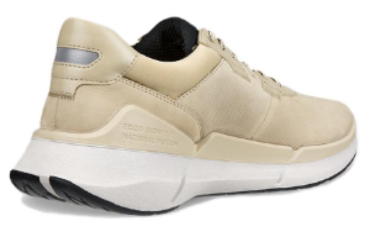 Ecco Low Top Casual Shoes Men's Beige Yellow