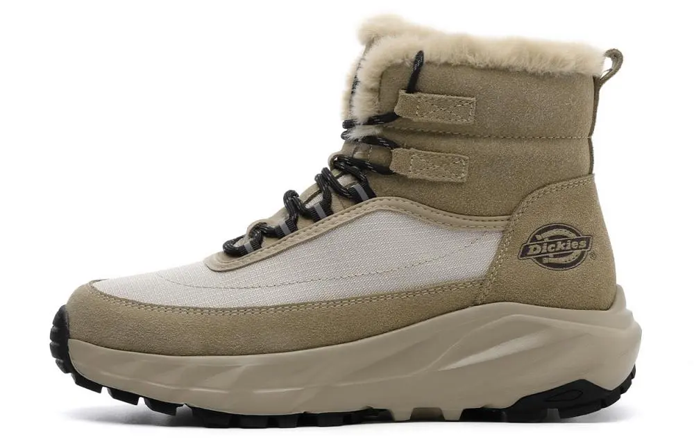 Dickies Short Mid-Calf Snow Boots Men's Yellow Brown