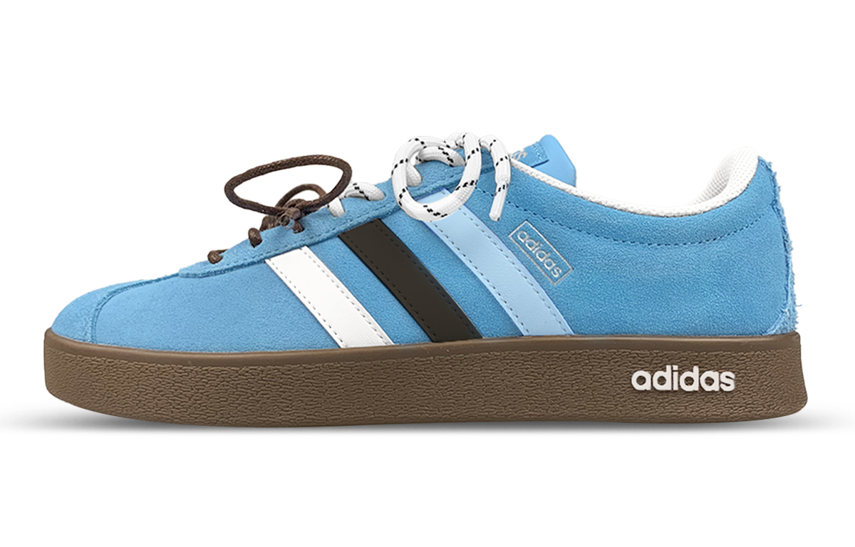 Adidas VL COURT 2.0 Low top Skateboard Shoes Unisex Blue White Black