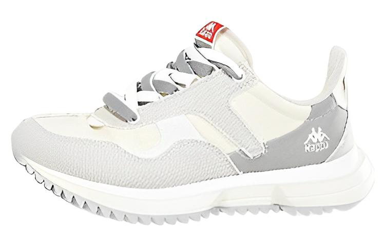 Kappa Anti-Slip Wear-Resistant Low-Top Running Shoes Unisex White Gray