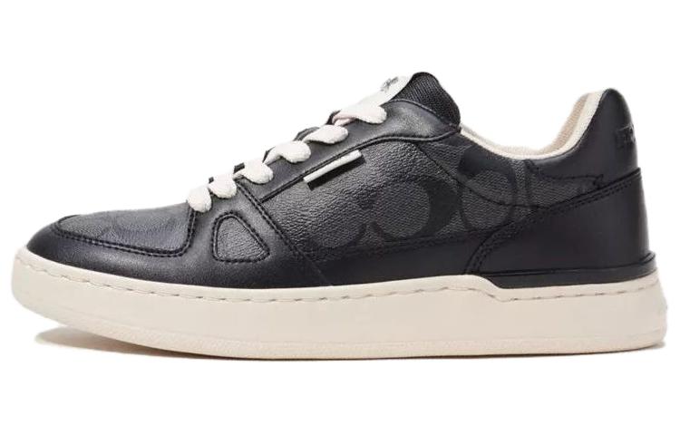 COACH Wear-Resistant Low-Top Skateboard Shoes Women's Black