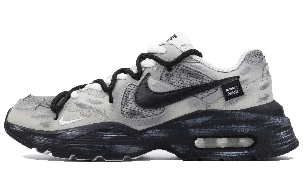 Nike Air Max Fusion Cushioning Low Top Casual Running Shoes Women's Black Gray