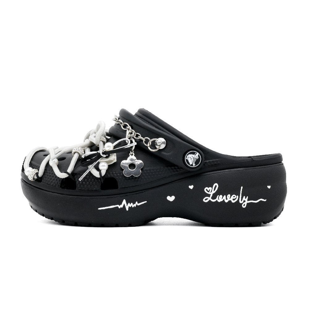 Crocs Classic Platform Clog Treasure Park Clogs Unisex Black