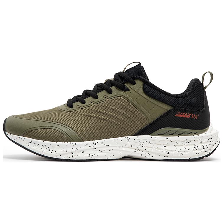 361° Wear-Resistant Low-Top Running Shoes Men's Green Black