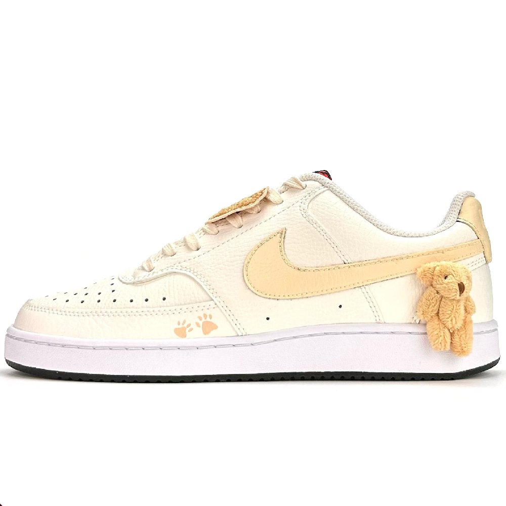 Nike Court Vision 1 Skateboard Shoes Unisex Low Top White/Yellow/Red/Brown/Black