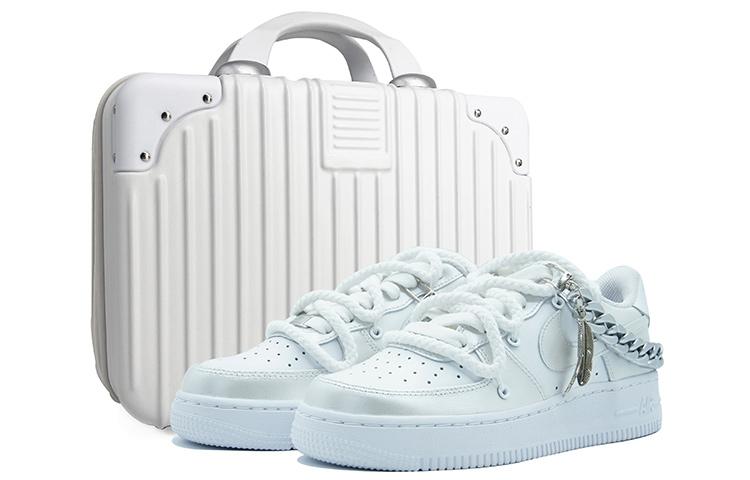 Nike Air Force 1 Low '07 Air Force 1 Low-Top Skateboard Shoes Men's White Silver