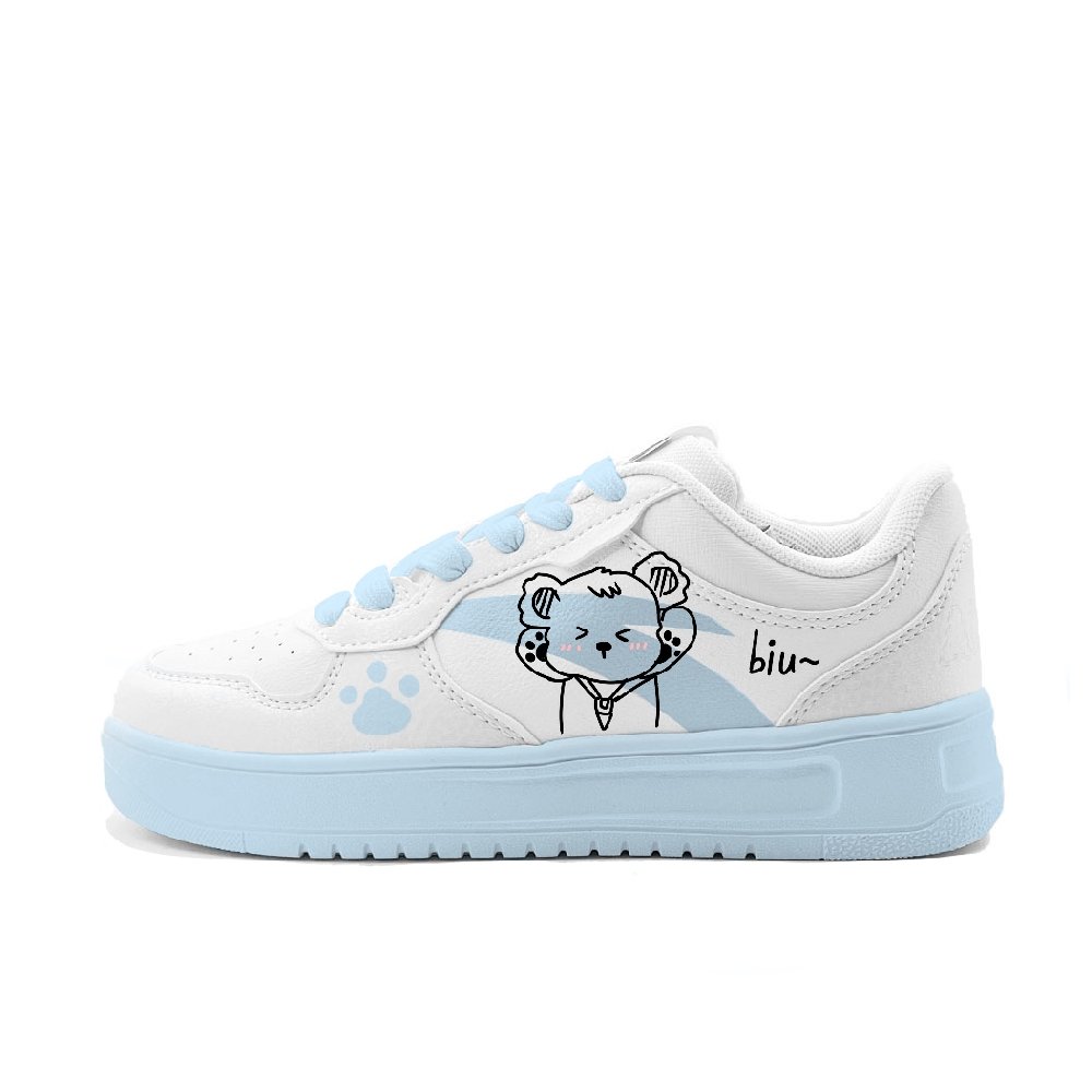Anta Relaxed Slip Resistant, Abrasion Resistant, Lightweight Low Top Skateboard Shoes Unisex White Blue