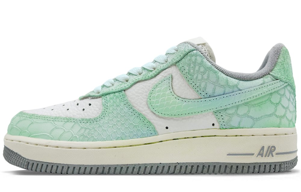 Nike Air Force 1 Anti-Slip Wear-Resistant Low-Top Skateboard Shoes Women's Green