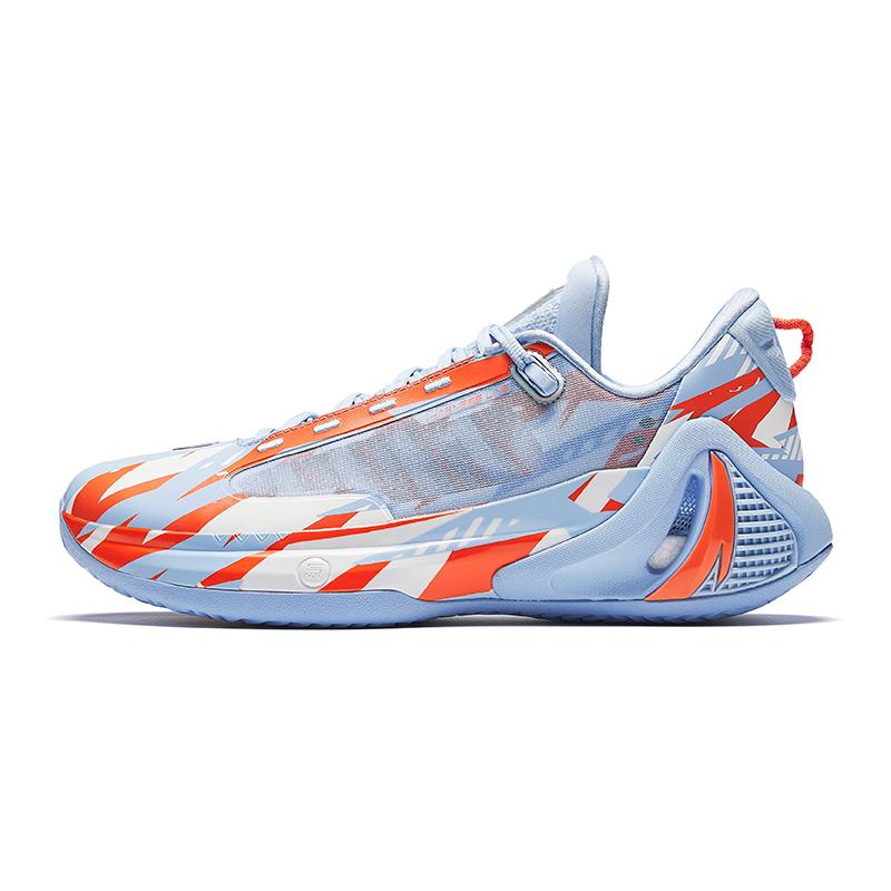 Anta GH4 Anti-Slip Wear-Resistant Low-Top Basketball Shoes Men's Bay Blue Coating