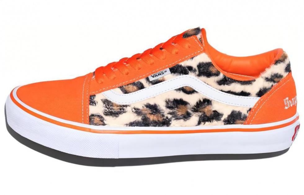 Vans Old Skool Supreme Leopard Orange