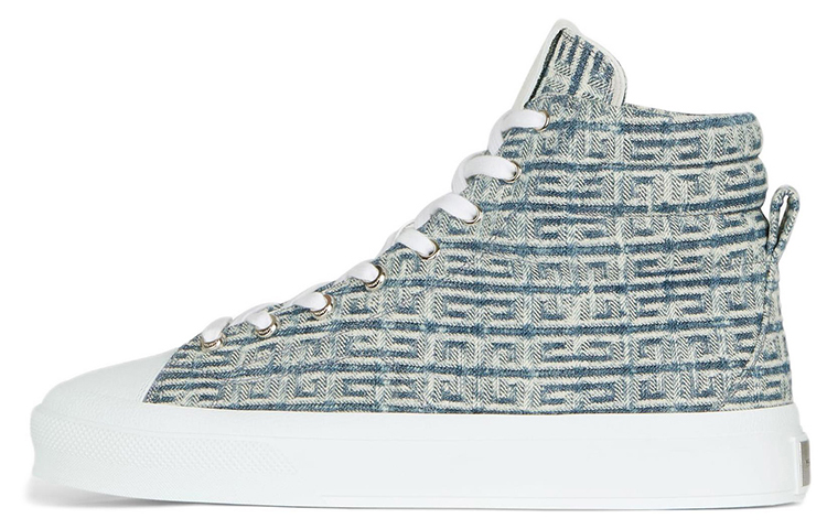 Givenchy City High Top In 4G Denim Blue White