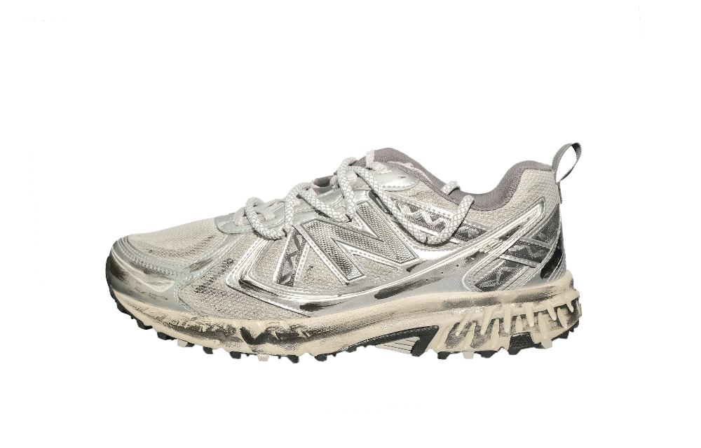 New Balance NB 410 V5 Abrasion Resistant Low Top Running Shoes Unisex Silver Black