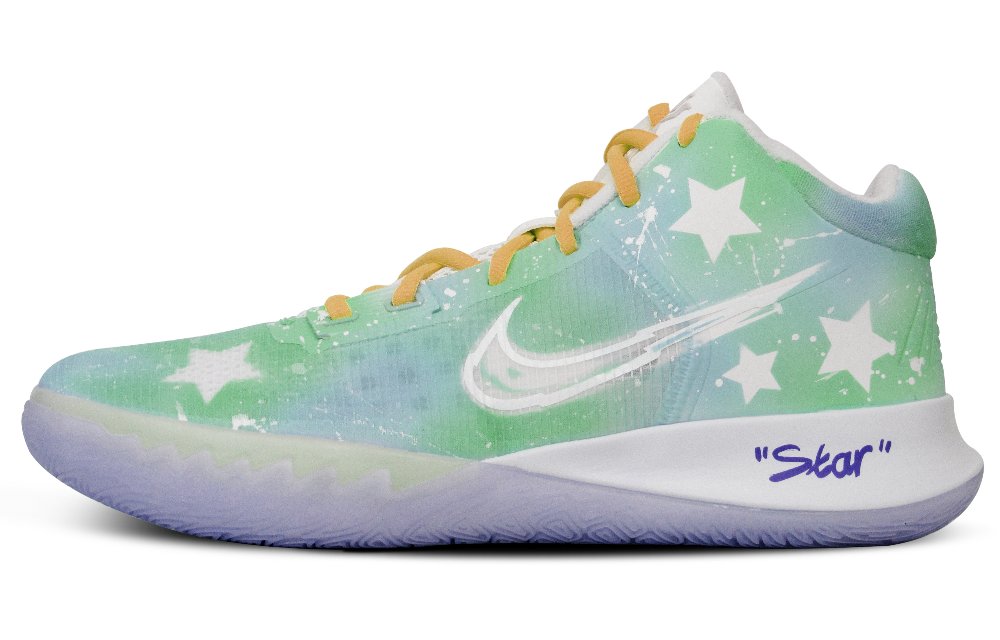 Nike Flytrap 4 Basketball Shoes Men Mid-Top Green White